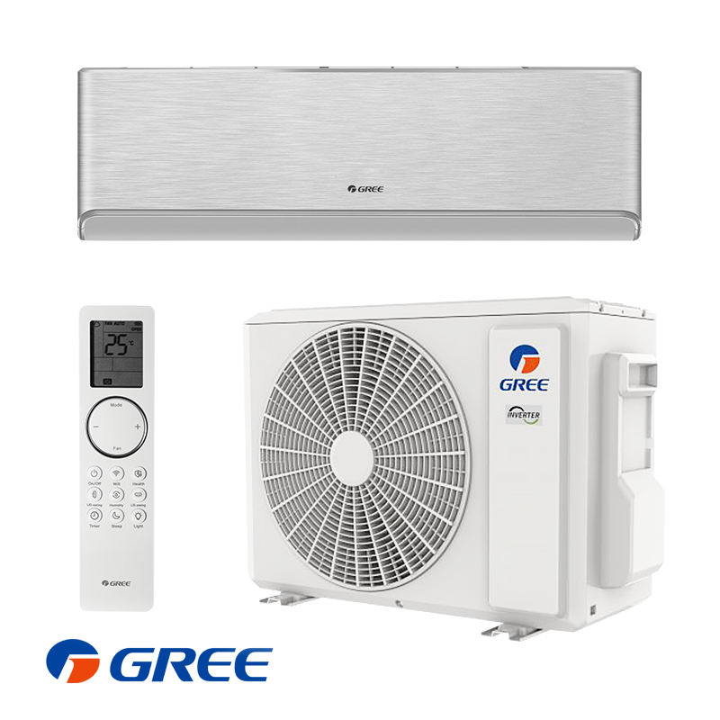 Инверторен климатик Gree Airy GWH18AVDXE-K6DNA1A - сребърен