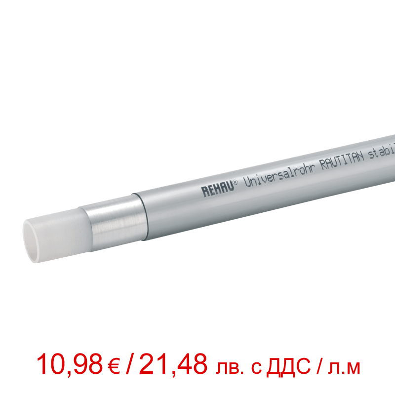 Тръба за подово+водопровод 25x3,7 мм Rehau RAUTITAN Stabil (11301411050) - 50 м